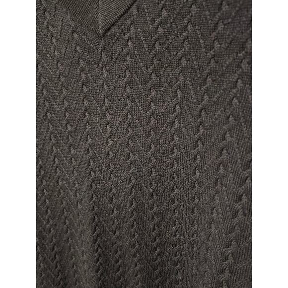 Nordstrom, Navy Blue 100% Merino Wool Cable Knit Vest, Size XL, KB305 - Picture 4 of 4